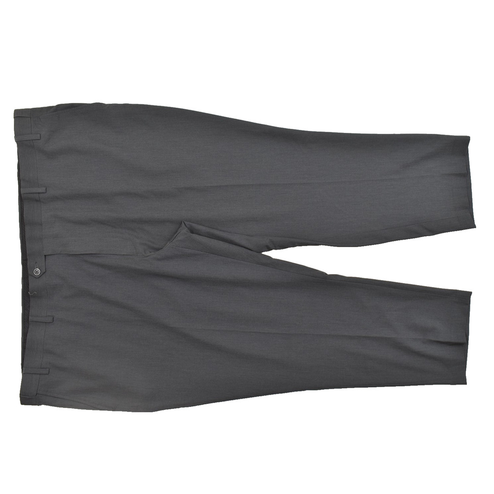Oak Hill Perfect Fit Men's Flat Front Dress Pants 56x30 Charcoal Grey NEW